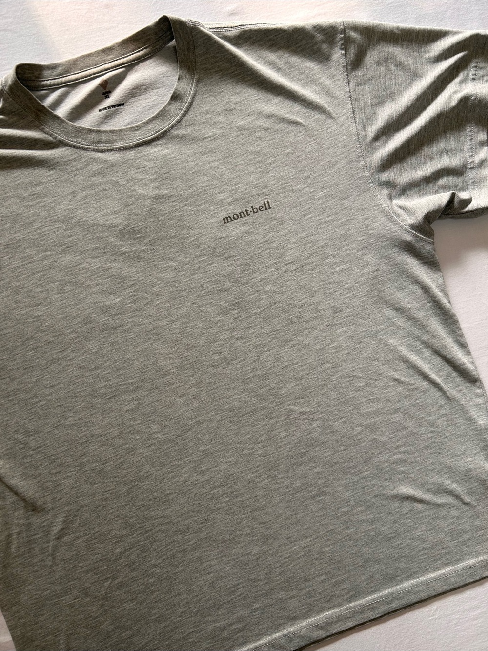 Montbell Gray Graphic T-Shirt XL Lightweight Outdoor Tee